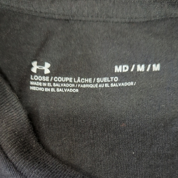 NEW Under Armour Black and White Short Sleeve Tee - Picture 5 of 12